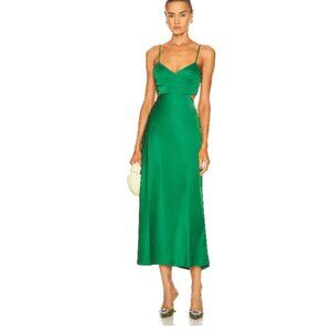 Women A.L.C.  Blakely Kelly Green Strappy Back Cut-Out Midi Dress 2